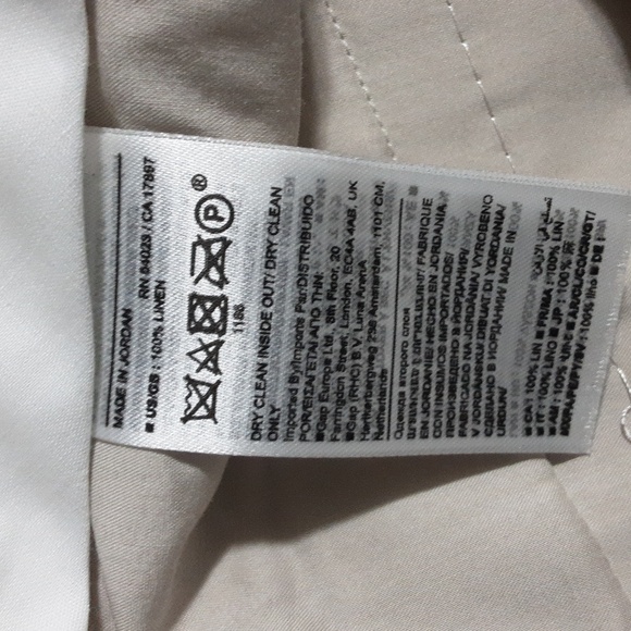 Banana republic pant trousers linen wide leg front pleated casual women 16 event - Picture 7 of 10